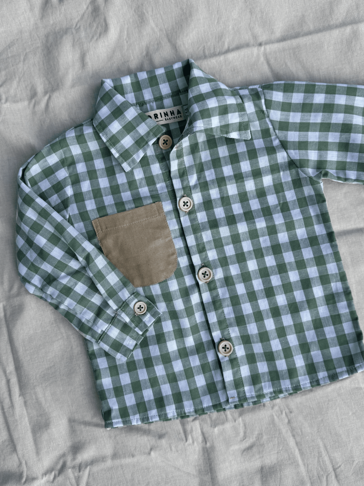 Camisa xadrez verde