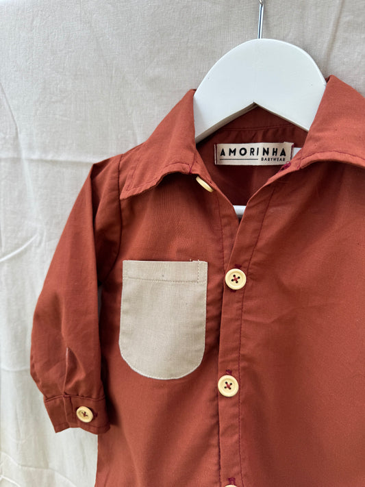 Camisa terracota liso